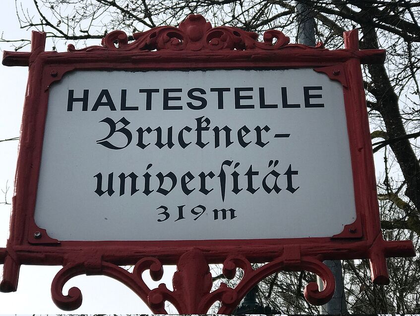 Haltestelle Anton Bruckner Privatuniversität Linz